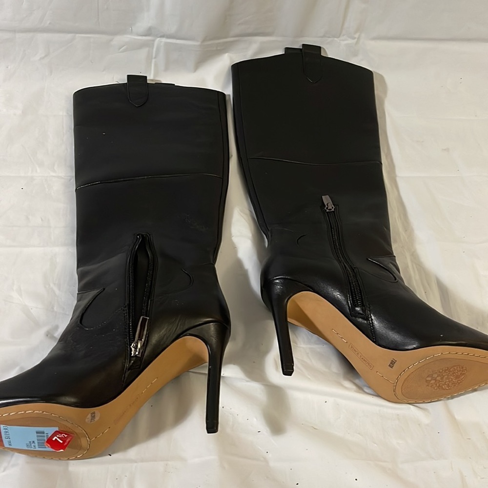 Vince Camuto women’s boots new never used black 250 retail size 7.5 - Picture 3 of 14